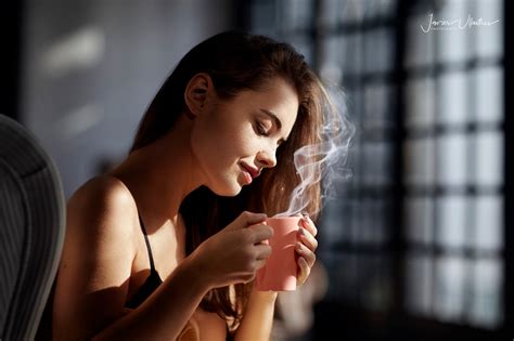 coffee and cleavage